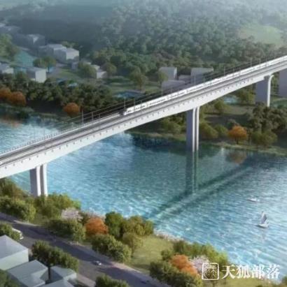 龙龙高铁武梅段梅江特大桥开工建设
