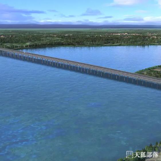 五蒙高速沱湖特大桥立柱施工完成